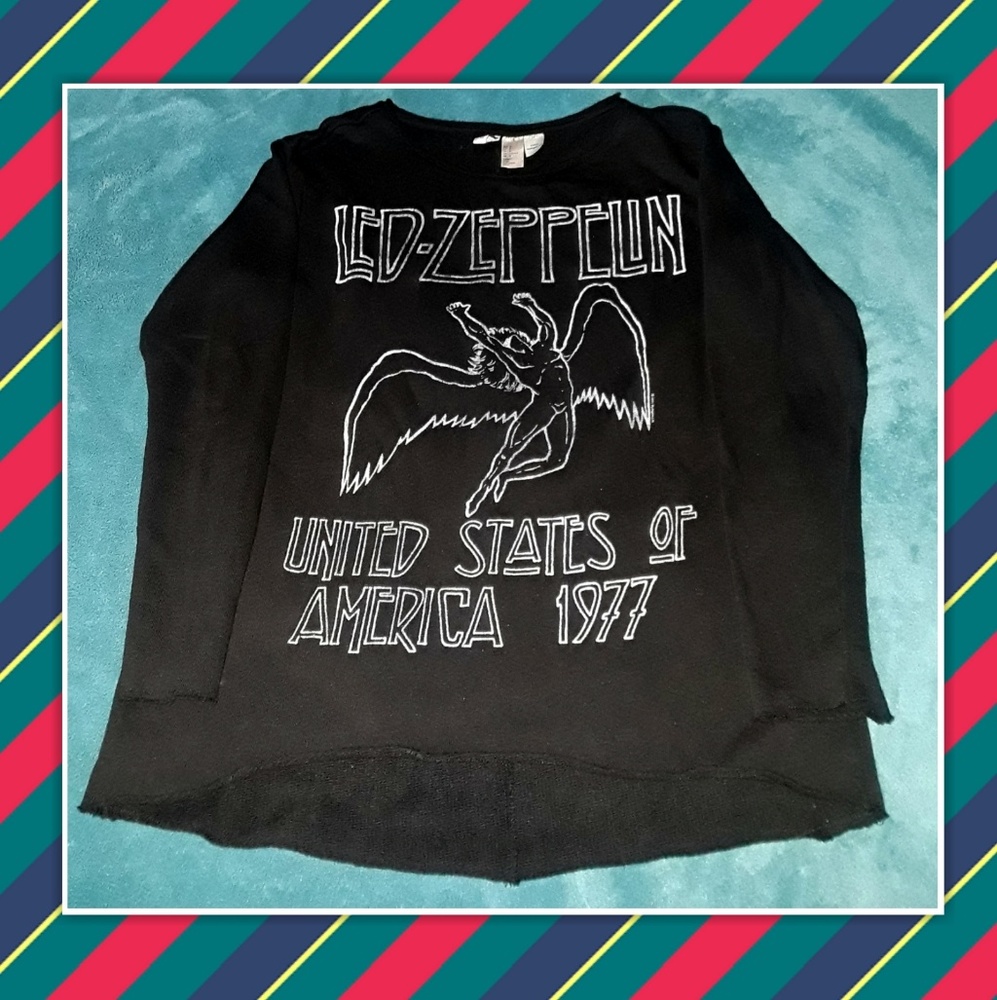 ❤ H&M Led Zeppelin Lightweight Sweatshirt Size M❤